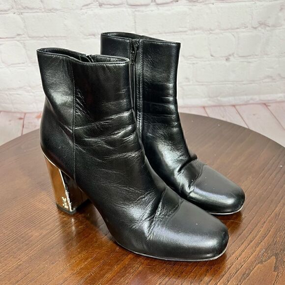 7 (37) YVES SAINT LAURENT PARIS (YSL) buttery soft leather ankle booties… - Picture 1 of 11